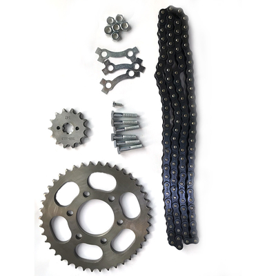 Deep Pattern Design Motorcycle Chain en Sprocket voor de Nigeriaanse motorfietsindustrie
