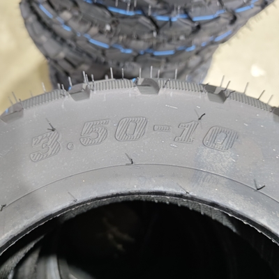 6pr/8pr Zwarte 3,50-10 motorfietsband met één ISO9001 CCC DOT E-MARK binnen uw budget