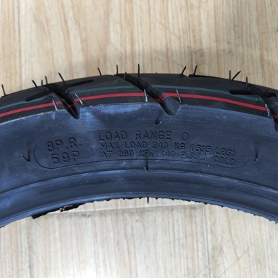 360h18 Motorfietsbanden met een rubbergehalte van 35% tot 55% en natuurrubberstaal nylon