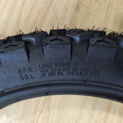 Grondstof Natuur Rubber Steel Nylon TT/TL Motorfietsband 4.10-18