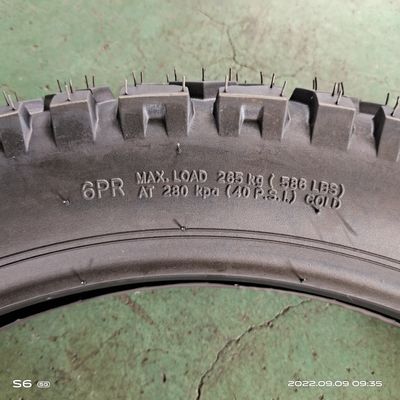 Zwarte buisloze banden voor motorfietsen TT banden 3,50-18 van de Qingdao-markt