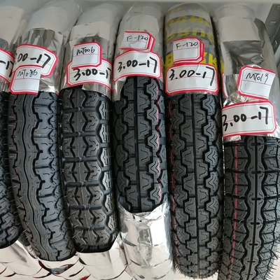 35% tot 55% rubbergehalte Motorfietsband 3.00-17 voor buisloze verkoop op motorfietsen