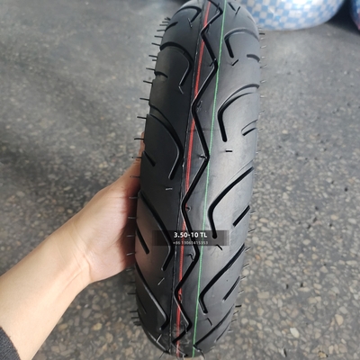 35% tot 45% rubbergehalte Motorfietsbuisloze band 3.50-10 350 10 met duurzaam materiaal