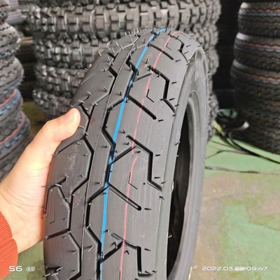 10 inch motorfietsband 110/90-10 6 Ply Rate met zwart rubber en 35%-55% rubbergehalte