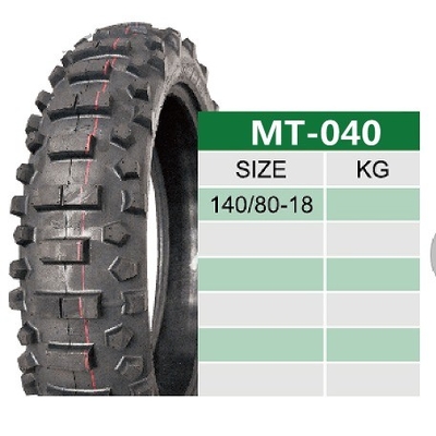 140/80/18 90/100/21 Enduro motorfietsband met zachte samenstelling en 6pr/8pr Ply rating