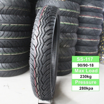 Motorrijwielband 90/90/18 Tubeless Verkoop door Real met 6PR/8PR Ply Rate en 3.8kg Gewicht