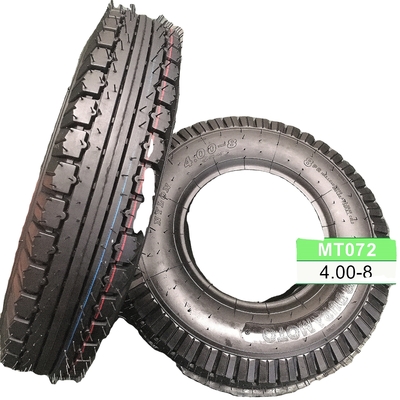 Duurzaam 4.00-8 Motorfietsbanden voor scooters 6PR/8PR Ply Rating 35%-55% Rubbergehalte
