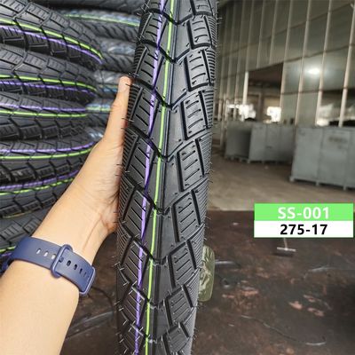 Motorfietsbanden zonder buizen Buis 17/2.75 2.75-17 275 17 Rubbergehalte 35%-45% Patroonbanden