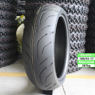 35% tot 45% rubbergehalte 180/55/17 TL motorfietsbuisloze banden voor de haven van Qingdao