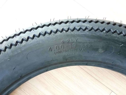 150 km/uur snelheid zaagtand patroon motorfiets buisloze band 4.00-19 voor de Afrikaanse markt