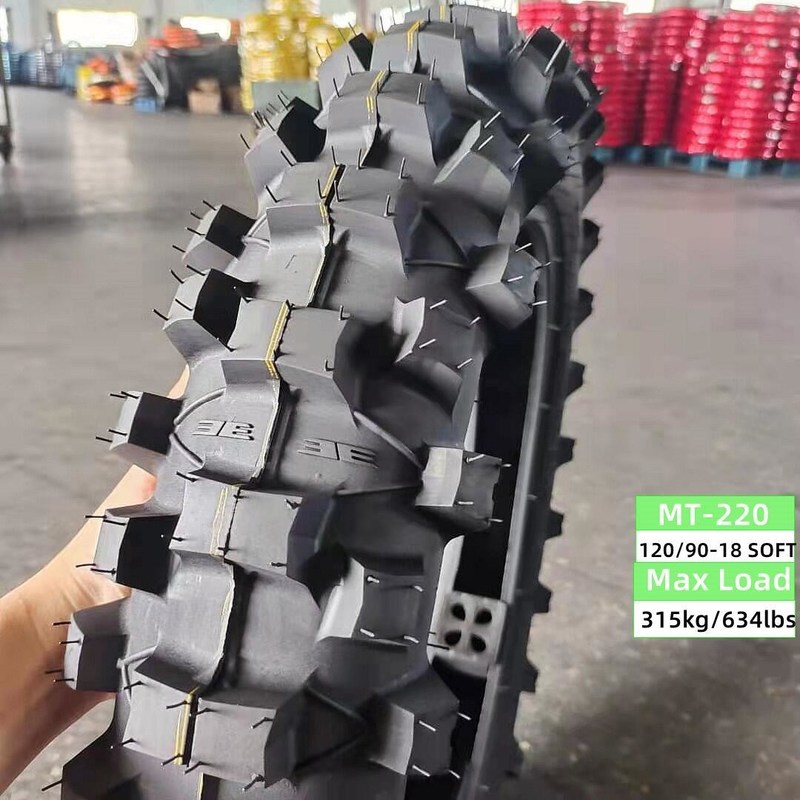 6PR/8PR Motorfiets zachte offroadband 120/90-18 120/100-18 met luchtdruk 280kpa