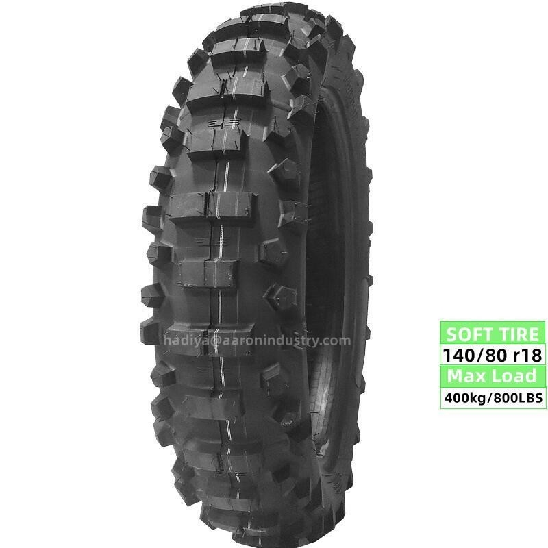 Hoog laadvermogen 140/80-18 140/80/18 140 80 18 Off road zachte rubberen motorfietsband