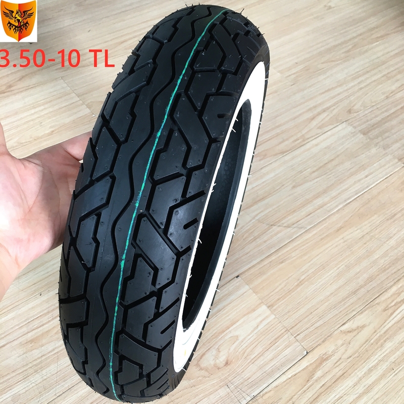 Qingdao Port Loading 350-10 Elektrische scooterband voor motorfiets buisloze band 10 inch