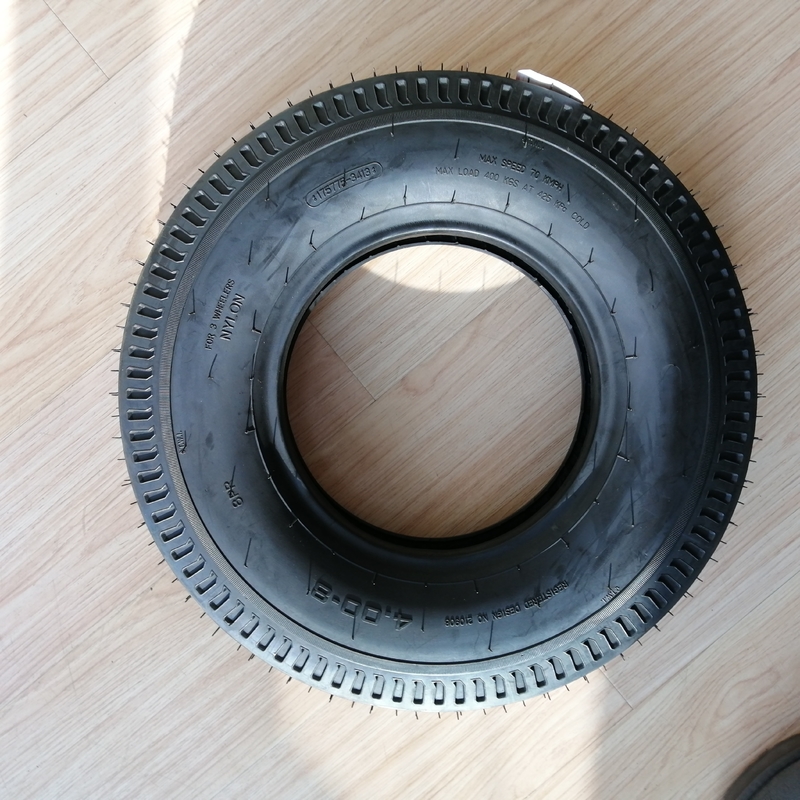 Op tijd leveren offroad motorfietsband 4.00-8 met duurzame bandenkooi